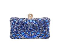 IRGVJIFR Sac de Soirée Pearl Bonbons mélange couleur pochette strass sacs de soirée fête diamants épaule chaîne à main sac(YM3218blue)