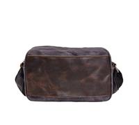 IRGVJIFR Sac Messager Sac messager en toile et cuir imperméable, sac à main de 10 pouces, bandoulière décontracté(GReY)