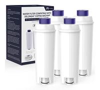 iRhodesy Filtre à Eau Compatible avec Delonghi DLSC002, Filtre Detartrant Water Filter Compatible avec DeLonghi à café Magnifica s Dinamica, ECAM, ETAM, ESAM, BCO, EC Séries (Pack de 4)