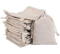 Irich Petits Sacs en Coton, 30 Pièces Sachets en Toile de Jute Sac Cadeau avec Cordon pour Utilisé pour Ranger Bagues Colliers Bonbons Épices (30 PCS, 8 x 10cm)