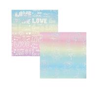 Iridescent Wrapping Paper - Gradient Valentine’s Day Sheets | 16.93x118.11 in Festive Present Wrap with Shimmer Function, Premium Paper Material with Gloss Finish, Party Decoration for Celebrations