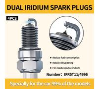 Iridi Spark Mise À Niveau Des Touristes Iridium Bougie D'allumage Ifr5t11/Ifr6t11/Bkr5eix-11for Toyota Camry 2.0l/Rav4/Vios 2.4l 90919-01218 Touristes - Type 4 Pcs Ifr5t11