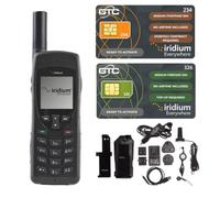 Iridium 9555 Téléphone satellite + kit d'accessoires | Couverture mondiale | Voix, texte, données | Design compact | Robuste et durable | Communication fiable
