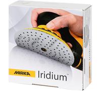 Iridium Papier Abrasif Premium Ø 150mm Autoagrippant 121-Trous, Grain 150, 100 Pces - Pour Poncer La Peinture, Le Mastic, L'apprêt, Le Bois, L'acier, Les Matériaux Minéraux, Le Plastique