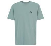 Iriedaily T-Shirt 'Peaceride' bleu / bleu pastel / moka / noir, Taille XL