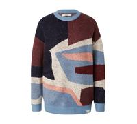 Iriedaily Pull-over 'Fady' beige / marine / bleu fumé / bourgogne, Taille XS