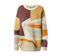 Iriedaily Pull-over 'Fady' beige / sable / orange foncé / bourgogne, Taille S