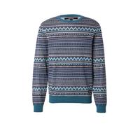 Iriedaily Pull-over 'Mineo' indigo / bleu clair / pétrole / blanc, Taille XL