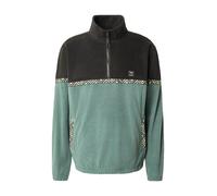 Iriedaily Pull-over 'Monte Noe' beige / vert clair / vert foncé / noir, Taille XXL