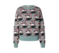 Iriedaily Pull-over 'Tilda' bleu cyan / rose ancienne / noir / blanc, Taille L