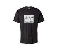 Iriedaily T-Shirt 'H.I.' gris clair / vert pastel / mûre / noir, Taille M