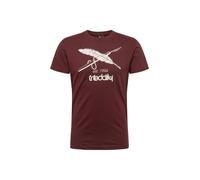 Iriedaily T-Shirt 'Harpoon Flag' bordeaux / blanc, Taille S