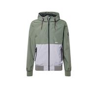 Iriedaily Veste mi-saison 'Resulaner' gris clair / olive / noir / blanc, Taille S