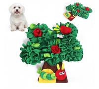 Iriisy Tapis de Fouille Chien Snuffle Mat en Forme de Pommier Jeu d'Intelligence pour Petit Chien 55x50 cm