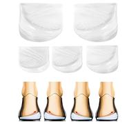 Irikdescia 1 paire de semelles de talon réglables pour supinations, correction de pronation, orthopédiques pour jambes courbées, alignement des pieds, pour améliorer la posture de marche (transparent)