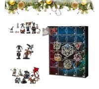 IRILXGAY Calendrier De L'Avent Donjon Et Dragons, 24pcs Dragon avec Donjon Jouet Calendrier De L'Avent Compte à Rebours De NoëL, Figurine De Jeu Miniature