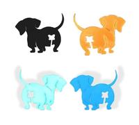 IRILXGAY Clips Sachet Alimentaire, Pince À Pain Réutilisable En Forme de Cul de Chat/Chien, D'Étanchéité pour Conserver Les Aliments, Ensemble de 4 Gadgets de Séchage des Aliments