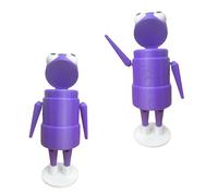 IRILXGAY Figurine Jouet, Mini Personnage De Dessin Animé, Motif Coloré, Maison, Bureau, Voiture, DéCoration De GâTeau d'anniversaire, Cadeau Surprise
