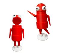 IRILXGAY Figurine Jouet, Mini Personnage De Dessin Animé, Motif Coloré, Maison, Bureau, Voiture, DéCoration De GâTeau d'anniversaire, Cadeau Surprise