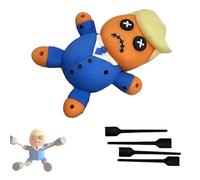 IRILXGAY PoupéE Vaudou Sorcellerie, DrôLe Vaudou PoupéE Malice Cadeau, Impression 3D avec des éPingles, Jouets Anti Stress pour L'Humour Politique, Jouets de Protestation Blagues