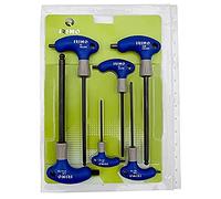 Irimo - Jeu de 6 tournevis six pans à tête sphérique et manche en T - 42B-6-B