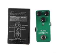 IRIN Pédale d'effet pour guitare Wah, distorsion, overdrive, delay, réverbération et compresseur, parfaite pour les configurations compactes (vert)