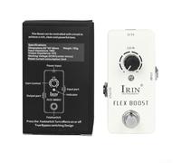IRIN Pédale d'effets pour guitare compacte Wah, Distorsion, Overdrive, Delay, Reverb, Compresseur à utiliser (RS14 Blanc)