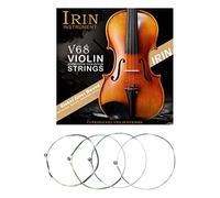IRIN V68 Cordes de violon professionnelles (E-A-D-G) Nickel Silver Wound pour violon 4/4 3/4 1/2 1/4