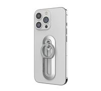 iRing Anneau Telephone Portable - Support Telephone - Amovible - Fonction coulissante - Inclinaison et Rotation - Argent Glacier - Universel