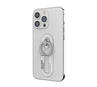 iRing Anneau Telephone Portable - Support Telephone - Amovible - Fonction coulissante - Inclinaison et Rotation - Transparent - Universel