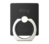 iRing Anneau Telephone Portable - Support Telephone - Amovible - Rotation à 360 degrés - Fonction d'inclinaison à 180 degrés - Noir Mat