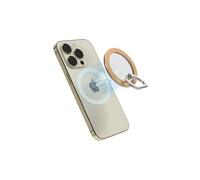 iRing Anneau Telephone Portable - Support Telephone - Compatible avec magsafe - Rotation à 360 degrés - Fonction d'inclinaison à 180 degrés - Or Rose - pour iPhone