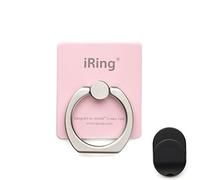 iRing Support universel haut de gamme pour smartphone, poignée et support de voiture, l'original, support à selfie, support de téléphone portable pour voiture (Lovely Pink)