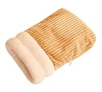 IRIRI Autumn and Winter Cat Sleeping Bag Semi-Enclosed Cat Bed Super Soft and Warm Pocket Nest for Small and Medium Pet Can Be Washed(Jaune,M)