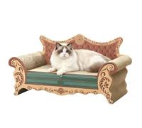 IRIRI Cat Scratch Board, Cat Nest Sofa, Cat Bed Integrated, L-Shaped Vertical, Wear-Resistant, Non Shedding, Irregular Circular, Large