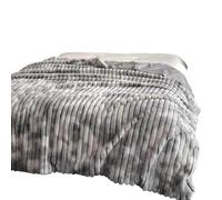 IRIRI Couverture Bulle de Luxe en Fausse Fourrure de Lapin, élégante et légère, Couette d'intérieur Chaude et Confortable(Gris,180x200 cm)