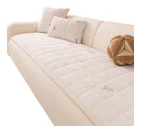 IRIRI Housse de Coussin de canapé en Velours de Lait Doux | Coussin de canapé antidérapant avec Design matelassé(Cherry Pad (Black Text),30 * 50cm)