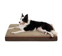 IRIRI Large Dog Orthopedic Bed with Non-Slip Bottom, Removable and Washable Cover, Suitable Cats, Reversible, Plush Material, Suitable for Indoor Outdoor Camping(Bruin,XL)