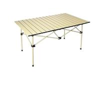 IRIRI Table Pliante D'extérieur Robuste - Table de Camping Portable, Construction en Acier Au Carbone - Design Compact et Enroulable for Pique-nique et Barbecue (3 Tailles: Carrée/longue/extra-longue)