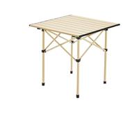 IRIRI Table Pliante D'extérieur Robuste - Table de Camping Portable, Construction en Acier Au Carbone - Design Compact et Enroulable for Pique-nique et Barbecue (3 Tailles: Carrée/longue/extra-longue)