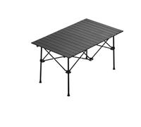 IRIRI Table Pliante D'extérieur Robuste - Table de Camping Portable, Construction en Acier Au Carbone - Design Compact et Enroulable for Pique-nique et Barbecue (3 Tailles: Carrée/longue/extra-longue)