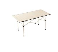 IRIRI Table Pliante D'extérieur Robuste - Table de Camping Portable, Construction en Acier Au Carbone - Design Compact et Enroulable for Pique-nique et Barbecue (3 Tailles: Carrée/longue/extra-longue)