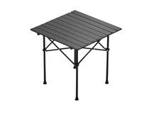 IRIRI Table Pliante D'extérieur Robuste - Table de Camping Portable, Construction en Acier Au Carbone - Design Compact et Enroulable for Pique-nique et Barbecue (3 Tailles: Carrée/longue/extra-longue)
