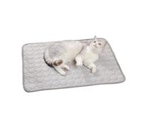 IRIRI Tapis Rafraîchissant for Animaux de Compagnie - Tapis en Soie Glacée for Chiens et Chats, Tapis Auto-rafraîchissant for Sol/Canapé/Lit/Chenil (6 Tailles)(Gris,100 * 70cm)