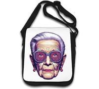 Iris Apfel Fashion Sac à bandoulière avec logo Blanc