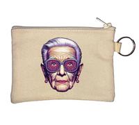 Iris Apfel Porte-monnaie avec logo Beige