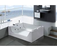 Iris – Baignoire hydromassage avec 2 verre panoramique 170 X 120 cm