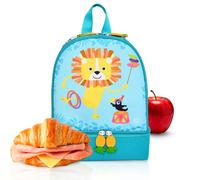Iris Barcelona Sac à Dos pour Enfant 2 en 1 avec réfrigérateur Thermo-insulté - Motif Lion - Sac à déjeuner pour Enfants avec poignée réglable et Porte-clés - Idéal pour crèche, Excursions, Plage et