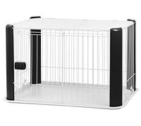 IRIS Cage métallique pour Chiens avec Toit grillagé