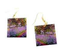 Iris dans le jardin Van Gogh Lunix - Artisanat floral - Bijoux Artistiques Légers Printemps - Idée cadeau pour elle Découpage
